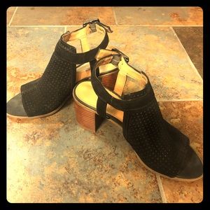 Franco Sarto Suede Slingback Sandals